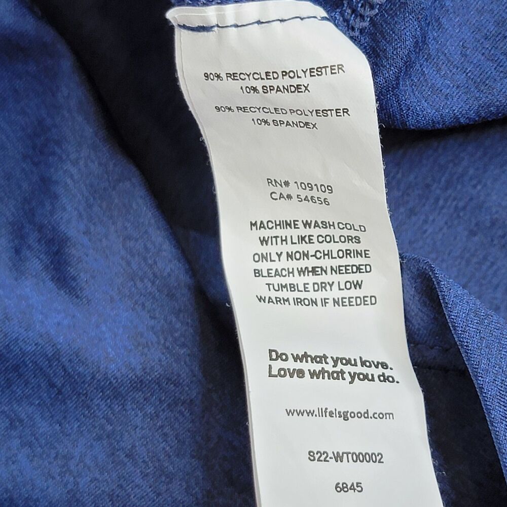 Women's Sz M Life is Good Namaste Positive Darkest Blue Lightweight Active Tank - Picture 8 of 9